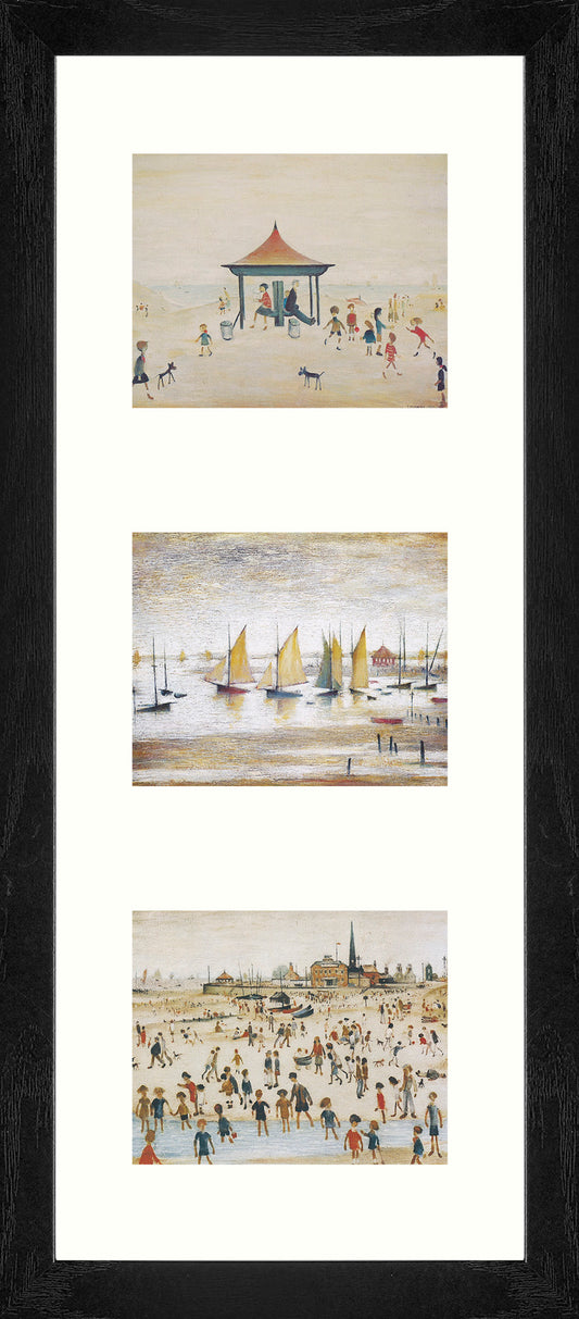 Framed Print Lowry Triptych D