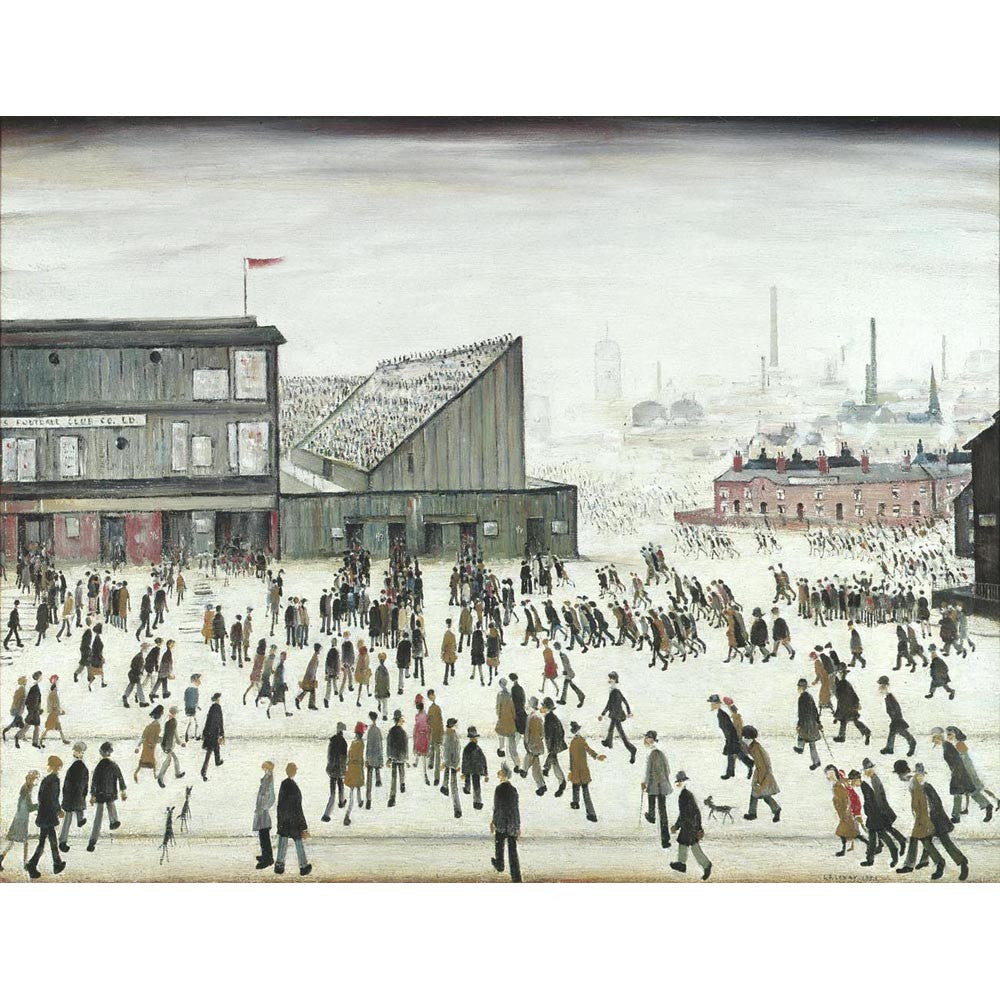 LS Lowry Print: Going To The Match (1953)