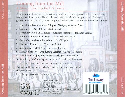 Classical Music CD - Musical Evening For L.S. Lowry