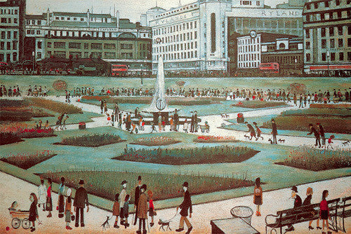 Piccadilly Gardens (1954) Fine Art Print