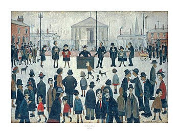 LS Lowry Print: The Prayer Meeting (1944)