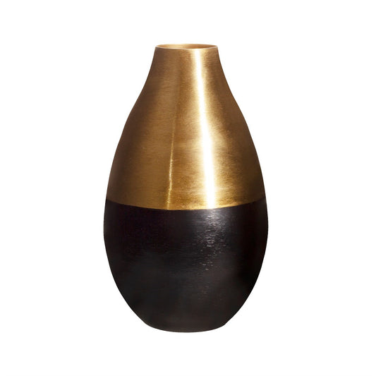Black & Gold matte vase