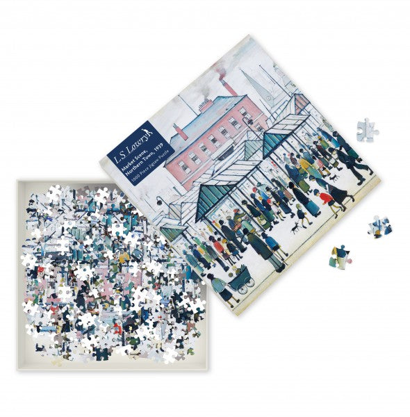 LS Lowry Jigsaw: Market Scene, Northern Town (1939)