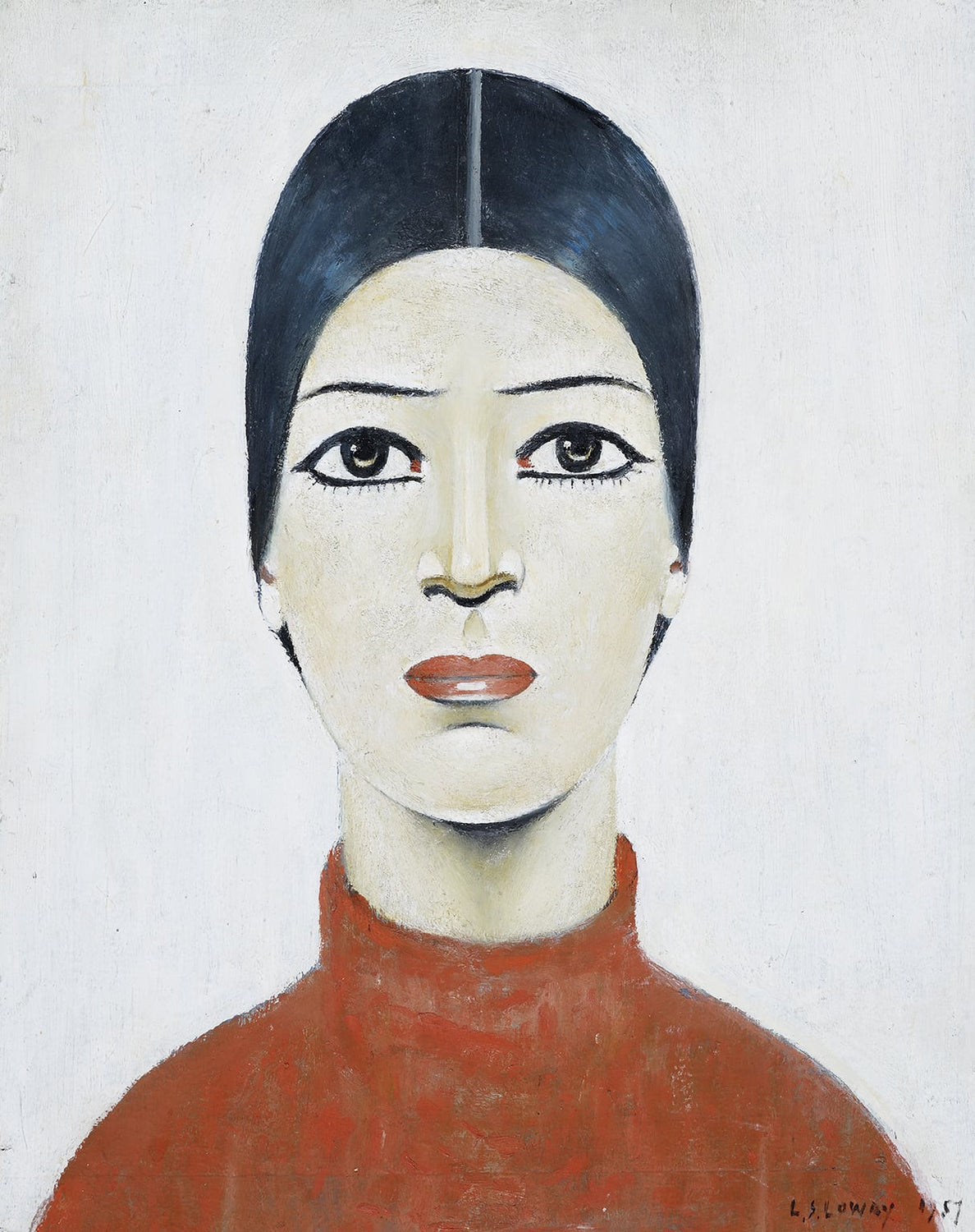 LS Lowry Print: Portrait Of Ann (1957)